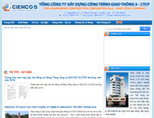 Tablet Screenshot of cienco5.vn